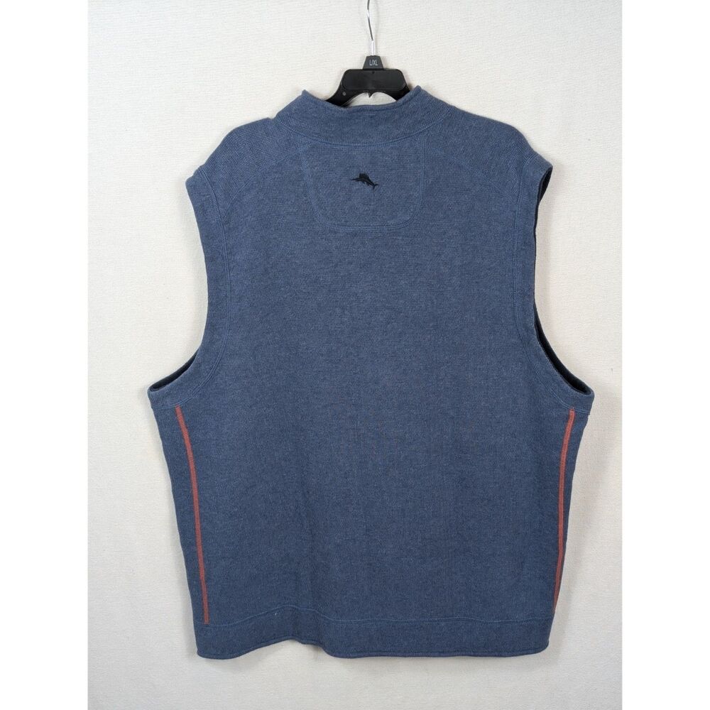 Tommy Bahama Reversible Full Zip Vest Blue Men's Size XL - Picture 5 of 10